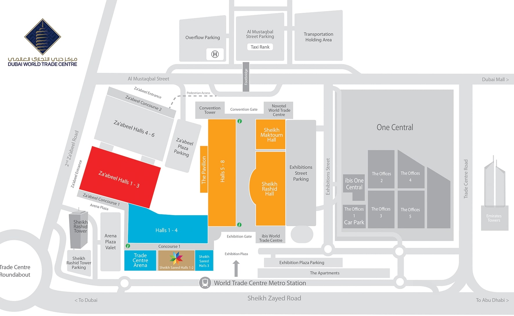 DWTC Venue Map - GPP 2024